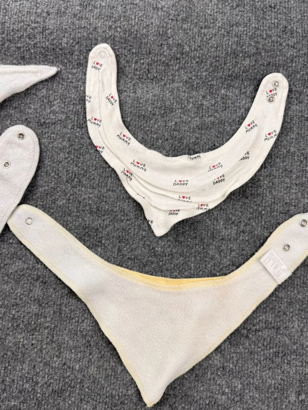 Lot of 4 Baby & Toddler Bandana Drool Bibs Snap Button KeaBabies Unisex